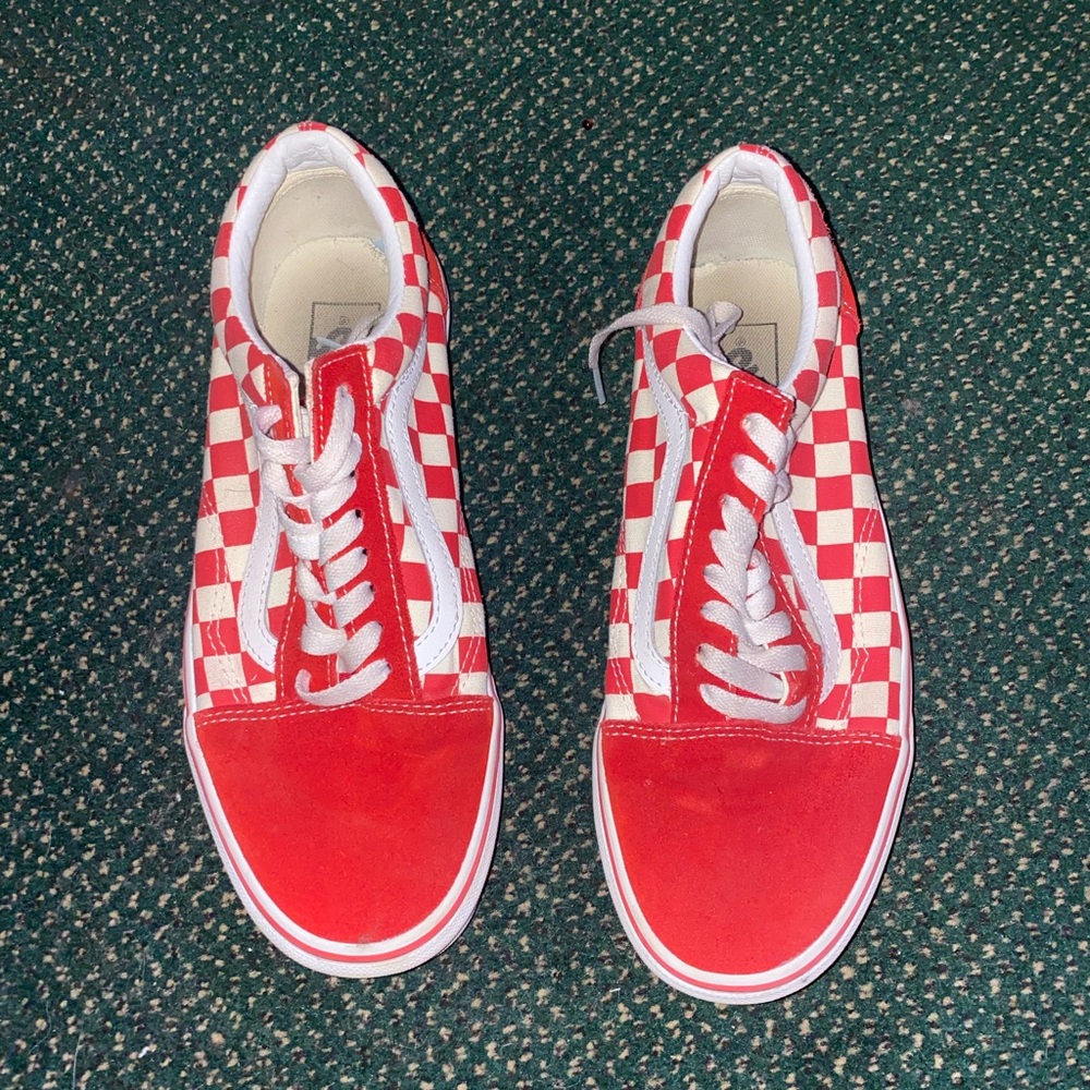 Vans Red Checkered Sneakers